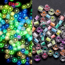 600Pcs/Lot 3mm Frosted Luminous Seed Beads Loose Spacer Beads for DIY Necklace Bracelet Earrings Jewelry Making Accessories