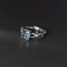 XIYANIKE Vintage Thai Silver Square Zircon Open Cuff Finger Rings for Women Girl New Fashion Jewelry Gift Party кольцо ж