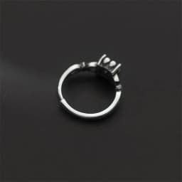 XIYANIKE Vintage Thai Silver Square Zircon Open Cuff Finger Rings for Women Girl New Fashion Jewelry Gift Party кольцо ж