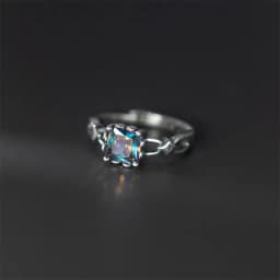 XIYANIKE Vintage Thai Silver Square Zircon Open Cuff Finger Rings for Women Girl New Fashion Jewelry Gift Party кольцо ж