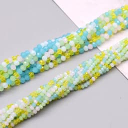 2mm 3mm 4mm 6mm 8mm New colors Rondelle Crystal Glass Beads Flat Faceted Loose Spacer Glass Beads for Jewelry Making Jewelry DIY