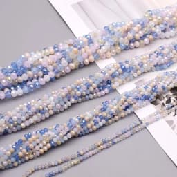 2mm 3mm 4mm 6mm 8mm New colors Rondelle Crystal Glass Beads Flat Faceted Loose Spacer Glass Beads for Jewelry Making Jewelry DIY
