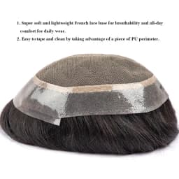Australia Toupee Men Lace PU Base Wig For Men Male Hair Prosthesis Breathable Man Wig Capillary Prosthesis Replacement System