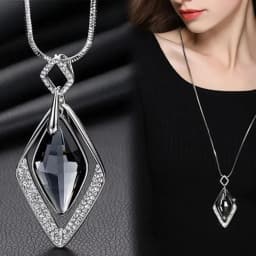 Classic Geometric Irregularity Pendant Long Necklace for Women 2026 New Sweater Accessories Cute Gifts Hip Hop Jewelry