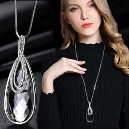 Classic Geometric Irregularity Pendant Long Necklace for Women 2026 New Sweater Accessories Cute Gifts Hip Hop Jewelry