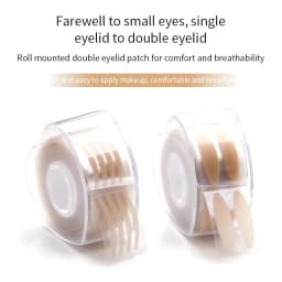 600Pcs/Box Big Eyelid Tape Sticker Double Fold Self Adhesive Eyelid Tape Stickers S/L Makeup Clear Beige Invisible Tool