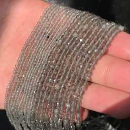 Natural Stone Faceted Labradorite Moonstone Obsidian Small Waist Beads for Beadwork DIY Jewelry Making Bracelet Accessories