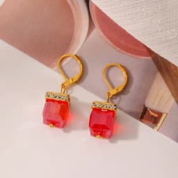 Trendy Silver Color Inlaid with Green Stones Drop Earring Women Shining Zircon Hook Dangle Earrings Wedding Jewelry