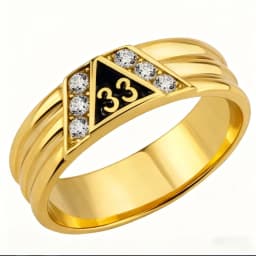 Classic 33 Masonic Ring Stainless Steel Jewelry Fashion Freemasonry Mason Biker Men Ring Wholesale MR0022