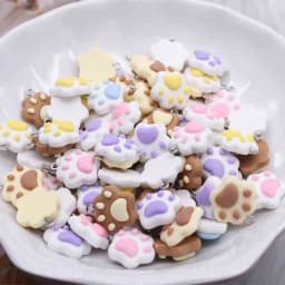 10pcs 20*22mm Mini Cartoon Cat Paw Charms For DIY Decoration Earrings Necklace Fashion Jewelry Accessories