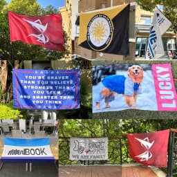 Customized Printed Polyester Flag, Tree Carpet, Brass Carnation, Free Design, Outdoor Advertising Banner, Party Decoration, Spor