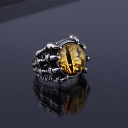 4 Style Fashion Creative Evil Eye Rings for Men Women Personality Male Punk Ring Jewelry Men's Bar Night Club Accessories Gifts