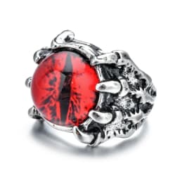 4 Style Fashion Creative Evil Eye Rings for Men Women Personality Male Punk Ring Jewelry Men's Bar Night Club Accessories Gifts