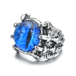 4 Style Fashion Creative Evil Eye Rings for Men Women Personality Male Punk Ring Jewelry Men's Bar Night Club Accessories Gifts