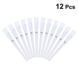 12PCS Facial Mask Transparent Crystal Rod Soft Skin Care Eyelash Brush For Face Mask Application Mask