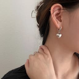 2pcs Antique Silver-plated Earrings For Both Men And Women Vintage Style Asymmetric Unique Bear Pendant Jewelry