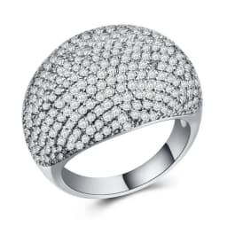 Ofertas Hip Hop Style Trendy Men Women Rings Copper Ring Iced Out Bling Pave Cubic Zirconia Geometry Ring Charms