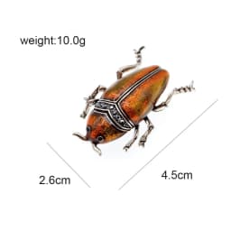 Fun Beetle Brooches Insect Pin Bug Brooch Women Men Jewelry Kids Accessoriesd Badges Fashion Gift