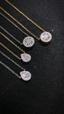 Aesthetic Pendant Necklaces for Women Korean Crystal Heart Gold Color Female Choker Chain on The Neck Jewelry Accessories N564