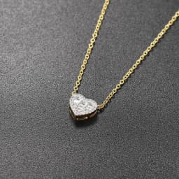 Aesthetic Pendant Necklaces for Women Korean Crystal Heart Gold Color Female Choker Chain on The Neck Jewelry Accessories N564