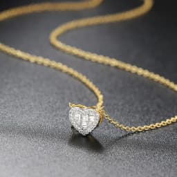 Aesthetic Pendant Necklaces for Women Korean Crystal Heart Gold Color Female Choker Chain on The Neck Jewelry Accessories N564