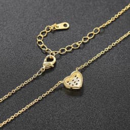Aesthetic Pendant Necklaces for Women Korean Crystal Heart Gold Color Female Choker Chain on The Neck Jewelry Accessories N564