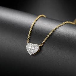 Aesthetic Pendant Necklaces for Women Korean Crystal Heart Gold Color Female Choker Chain on The Neck Jewelry Accessories N564