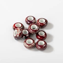 15#10pcs Special Round Retro Big Hole Ceramic Porcelain Bead Pendant Jewelry Making Beads Handmade Materials Bracelet Z036