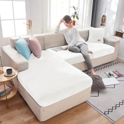 Elastic Velvet Sofa Seat Cushion Covers for Living Room Cushion Chaise Longue Luxury Corner L Shape Furniture Sofa Slipcovers