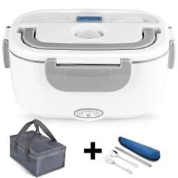 Electric Heated Lunch Box Stainless Steel Outdoor Portable Car Office Food Heating Warmer Container 12V 24V 110V 220V EU US Plug