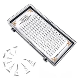 Abonnie Wide Premade Fan Lash Extensions Volume Fans Lashes 3d/4d/5d/6d Long Stem Volume Fan Professional Eyelashes Extensions