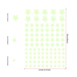 100pcs Luminous Wall Stickers Glow In The Dark Stars Sticker Decals for Kids Baby Rooms Colorful Fluorescent Stickers Home Decor