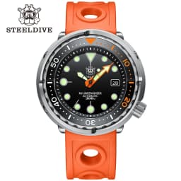 Steeldive SD1975C New Arrival 47.5mm Two-tone Ceramic Bezel 300m Waterproof Stainless Steel NH35 Tuna Mens Dive Watches