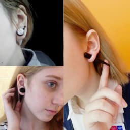 2pcs Ear Tapers Tunnels and Plugs Earrings Piercing Ear Dilations Stretcher Marks for Tunnels Piercing Jewelry 1.6-16mm
