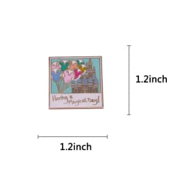 Magical Day Balloons Castle Souvenir Photo Enamel Pin Happy Romantic Memories Commemorative Brooch Badge Birthday Present