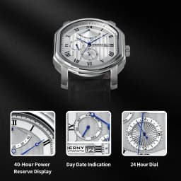 BERNY Men Mechanical Watch Top Accuracy Move Automatic Wristwatch Luxury Male Clock Sapphire Self-Winding Men's Watch Waterproof