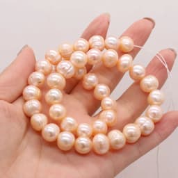 100% Natural Freshwater Pearl Rice Beads Exquisite Spacer Loose Bead For Jewelry Making DIY Charms Bracelet Necklace Accessories