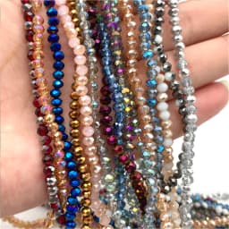 2 3 4 6 8mm Austria Faceted Crystal Beads Rondelle Loose Spacer Bracelets Earring DIY Glass Beads for Jewerly Making
