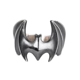 Vintage Punk Ancient Silver Bat Ring Personalized Popular Men and Women Fashion Jewellery Animal Rings Adjustable Opening
