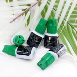 IBeauty Ultra Super Eyelash Extension Glue Supplies Green Cap Waterproof Adhesive Makeup Tools Strongest Fastest Eyes Open Korea