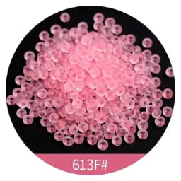 165pcs 3mm Japan Transparent Frosted Glass Beads 8/0 Loose Spacer Seedbeads for Needlework Jewelry Making DIY Sewing Accessories