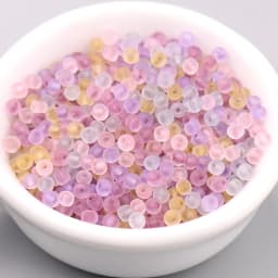 165pcs 3mm Japan Transparent Frosted Glass Beads 8/0 Loose Spacer Seedbeads for Needlework Jewelry Making DIY Sewing Accessories