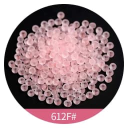 165pcs 3mm Japan Transparent Frosted Glass Beads 8/0 Loose Spacer Seedbeads for Needlework Jewelry Making DIY Sewing Accessories