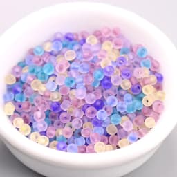 165pcs 3mm Japan Transparent Frosted Glass Beads 8/0 Loose Spacer Seedbeads for Needlework Jewelry Making DIY Sewing Accessories