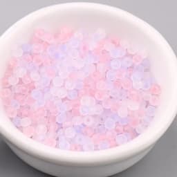 165pcs 3mm Japan Transparent Frosted Glass Beads 8/0 Loose Spacer Seedbeads for Needlework Jewelry Making DIY Sewing Accessories