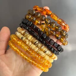 Original Amber Bracelets for Unisex New Genuine Irregular Beads Natural Black Medical Green Healing Jewelry Factory Unique Gift