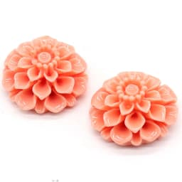 Natural Coral Flower-shape Ring Face Beads Handmade Craft For Jewelry Making DIY Necklace Bracelet Earring Accessory Charm Gift