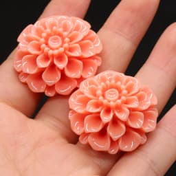 Natural Coral Flower-shape Ring Face Beads Handmade Craft For Jewelry Making DIY Necklace Bracelet Earring Accessory Charm Gift