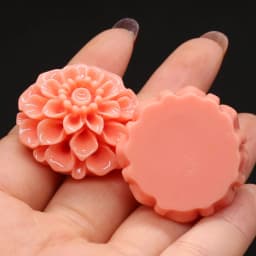 Natural Coral Flower-shape Ring Face Beads Handmade Craft For Jewelry Making DIY Necklace Bracelet Earring Accessory Charm Gift