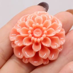 Natural Coral Flower-shape Ring Face Beads Handmade Craft For Jewelry Making DIY Necklace Bracelet Earring Accessory Charm Gift